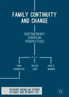 Cesnuityte / Cesnuityte / D. Widmer |  Family Continuity and Change | Buch |  Sack Fachmedien