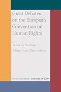de Londras / Dzehtsiarou |  Great Debates on the European Convention on Human Rights | Buch |  Sack Fachmedien