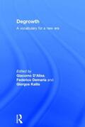 D'Alisa / Demaria / Kallis |  Degrowth | Buch |  Sack Fachmedien