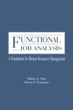 Fine / Cronshaw | Functional Job Analysis | Buch | 978-1-138-00244-9 | www.sack.de