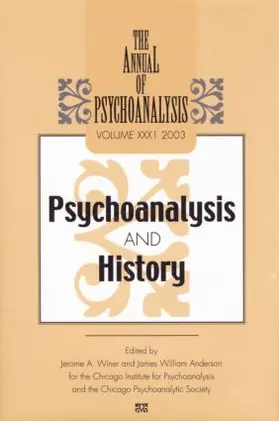 Winer / Anderson |  The Annual of Psychoanalysis, V. 31 | Buch |  Sack Fachmedien