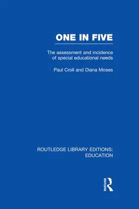 Croll / Moses | One in Five (RLE Edu M) | Buch | 978-1-138-00831-1 | www.sack.de