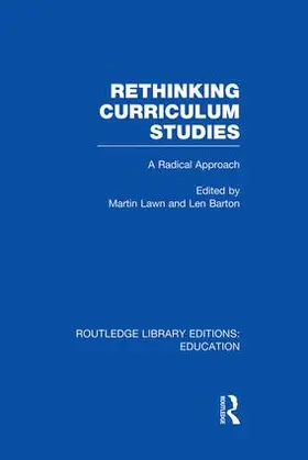 Lawn / Barton |  Rethinking Curriculum Studies | Buch |  Sack Fachmedien