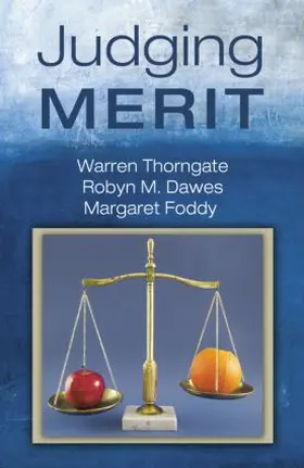 Thorngate / Dawes / Foddy | Judging Merit | Buch | 978-1-138-01287-5 | www.sack.de