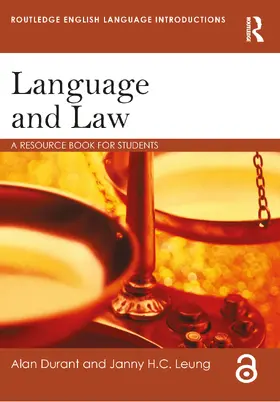 Durant / Leung |  Language and Law | Buch |  Sack Fachmedien