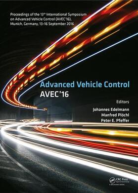 Edelmann / Plöchl / Pfeffer | Advanced Vehicle Control | Buch | 978-1-138-02992-7 | sack.de