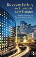 Haentjens / de Gioia Carabellese |  European Banking and Financial Law Statutes | Buch |  Sack Fachmedien