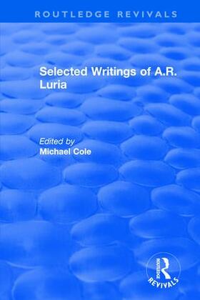 Cole |  Selected Writings of A.R. Luria | Buch |  Sack Fachmedien