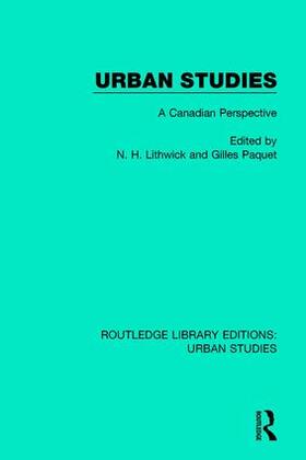 Lithwick / Paquet | Urban Studies | Buch | 978-1-138-05109-6 | sack.de