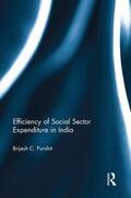 Purohit |  Efficiency of Social Sector Expenditure in India | Buch |  Sack Fachmedien