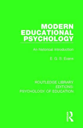 Evans |  Modern Educational Psychology | Buch |  Sack Fachmedien