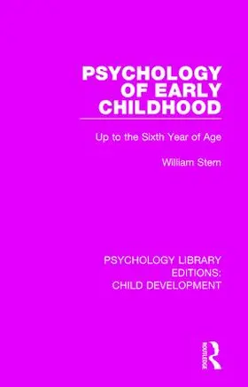 Stern |  Psychology of Early Childhood | Buch |  Sack Fachmedien