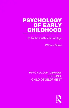 Stern |  Psychology of Early Childhood | Buch |  Sack Fachmedien