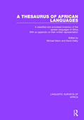 Mann / Dalby |  A Thesaurus of African Languages | Buch |  Sack Fachmedien