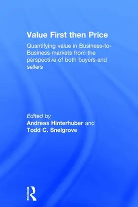 Hinterhuber / Snelgrove |  Value First then Price | Buch |  Sack Fachmedien