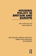 McCrone / Stephens |  Housing Policy in Britain and Europe | Buch |  Sack Fachmedien