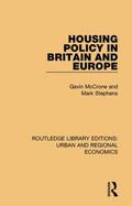 McCrone |  Housing Policy in Britain and Europe | Buch |  Sack Fachmedien