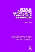 Garg |  Optimal Economic Growth with Exhaustible Resources | Buch |  Sack Fachmedien