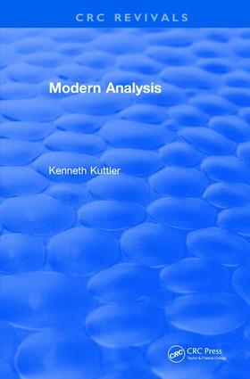 Kuttler | Modern Analysis (1997) | Buch | 978-1-138-10602-4 | sack.de