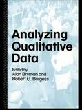 Bryman / Burgess |  Analyzing Qualitative Data | Buch |  Sack Fachmedien