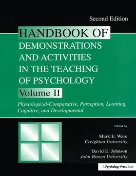 Ware / Johnson |  Handbook of Demonstrations and Activities in the Teaching of Psychology | Buch |  Sack Fachmedien