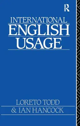 Hancock / Todd |  International English Usage | Buch |  Sack Fachmedien