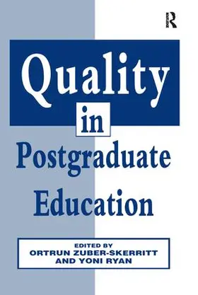 Ryan / Zuber-Skerritt |  Quality in Postgraduate Education | Buch |  Sack Fachmedien
