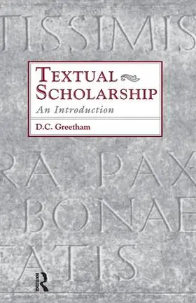 Greetham |  Textual Scholarship | Buch |  Sack Fachmedien