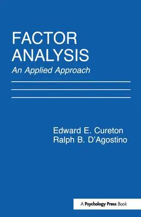 Cureton / D'Agostino |  Factor Analysis | Buch |  Sack Fachmedien