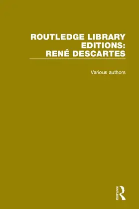 Routledge Library Editions: Rene Descartes | Buch | 978-1-138-20502-4 | www.sack.de
