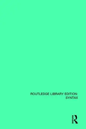 Bresnan |  Theory of Complementation in English Syntax | Buch |  Sack Fachmedien
