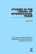 Viner |  Studies in the Theory of International Trade | Buch |  Sack Fachmedien