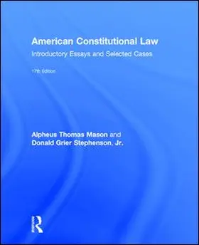 Mason / Stephenson / Stephenson, Jr. |  American Constitutional Law | Buch |  Sack Fachmedien