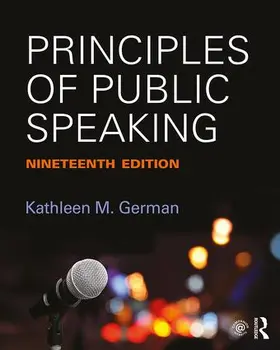 German | Principles of Public Speaking | Buch | 978-1-138-23389-8 | sack.de