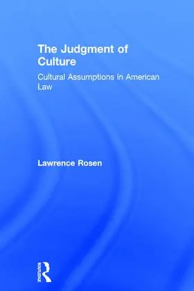 Rosen |  The Judgment of Culture | Buch |  Sack Fachmedien