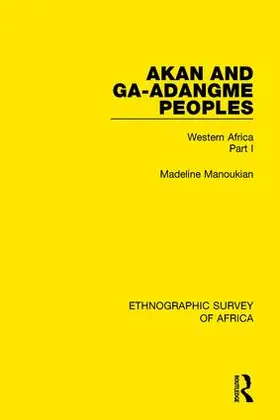 Manoukian |  Akan and Ga-Adangme Peoples | Buch |  Sack Fachmedien