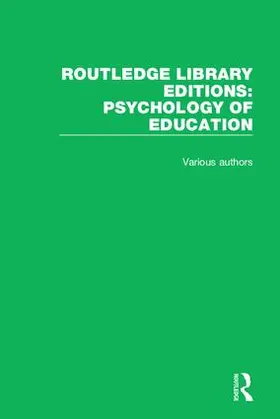 Various |  Routledge Library Editions: Psychology of Education | Buch |  Sack Fachmedien