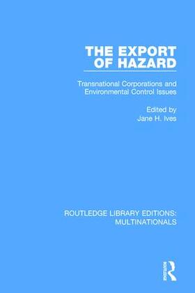 Ives |  The Export of Hazard | Buch |  Sack Fachmedien