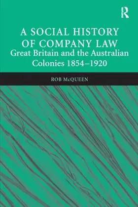 McQueen |  A Social History of Company Law | Buch |  Sack Fachmedien