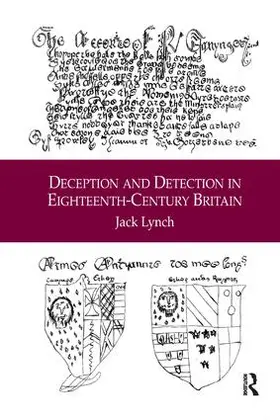 Lynch |  Deception and Detection in Eighteenth-Century Britain | Buch |  Sack Fachmedien