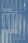 Howells / Micklitz / Wilhelmsson |  European Fair Trading Law | Buch |  Sack Fachmedien