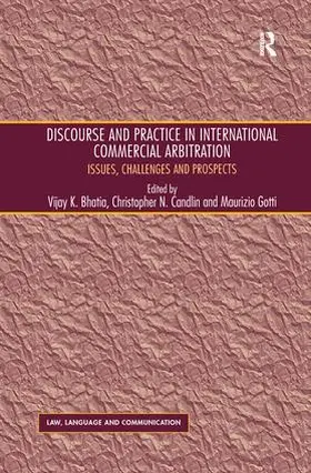 Candlin / Bhatia | Discourse and Practice in International Commercial Arbitration | Buch | 978-1-138-26939-2 | sack.de