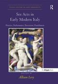 Levy |  Sex Acts in Early Modern Italy | Buch |  Sack Fachmedien