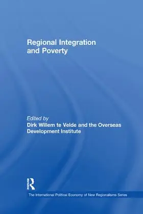 Velde / Institute |  Regional Integration and Poverty | Buch |  Sack Fachmedien