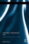 Wani |  Neutrality in International Law | Buch |  Sack Fachmedien