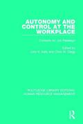 Kelly / Clegg |  Autonomy and Control at the Workplace | Buch |  Sack Fachmedien
