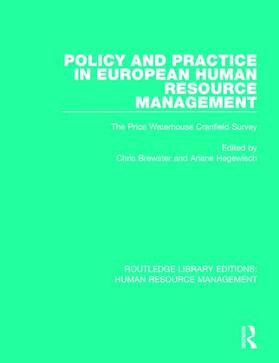 Brewster / Hegewisch | Policy and Practice in European Human Resource Management | Buch | sack.de