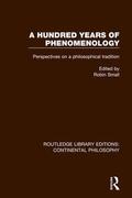 Small |  A Hundred Years of Phenomenology | Buch |  Sack Fachmedien