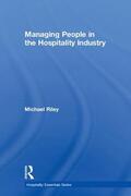Riley |  Managing People in the Hospitality Industry | Buch |  Sack Fachmedien