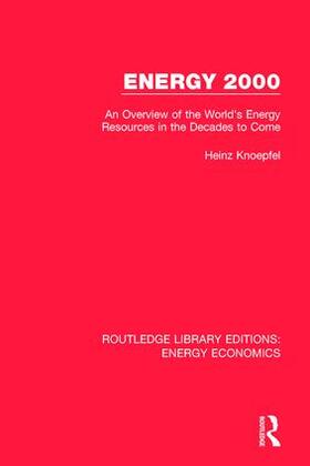Knoepfel | Energy 2000 | Buch | 978-1-138-30677-6 | sack.de
